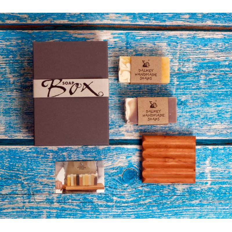 Dalkey Handmade Soaps - Wooden Soap Dish Gift Set