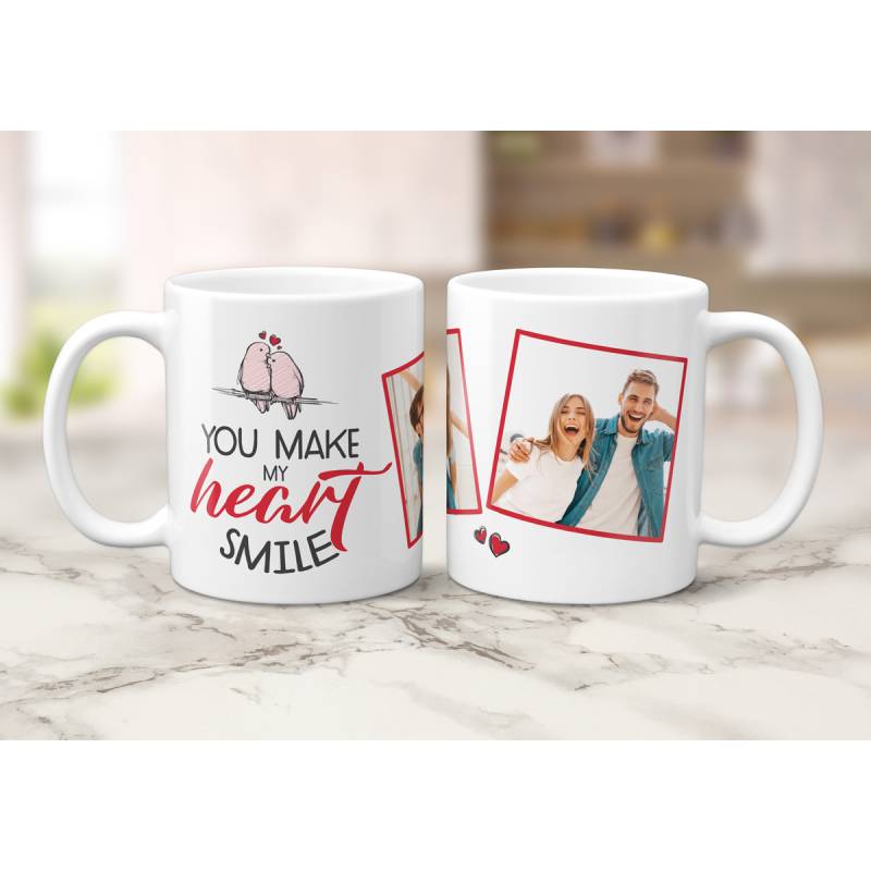 You Make My Heart Smile - Personalised Mug