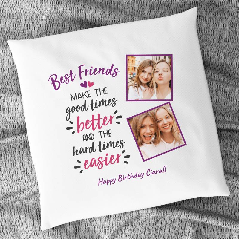 Best Friends Personalised Cushion Square