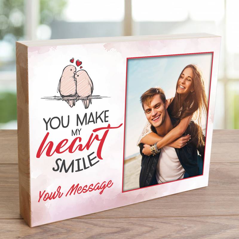 You Make My Heart Smile - Wooden Photo Blocks