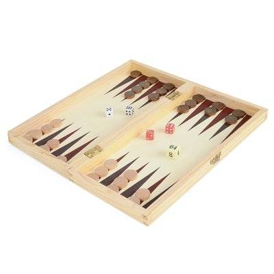 3 in 1 Games Board - Chess, Draughts and Backgammon