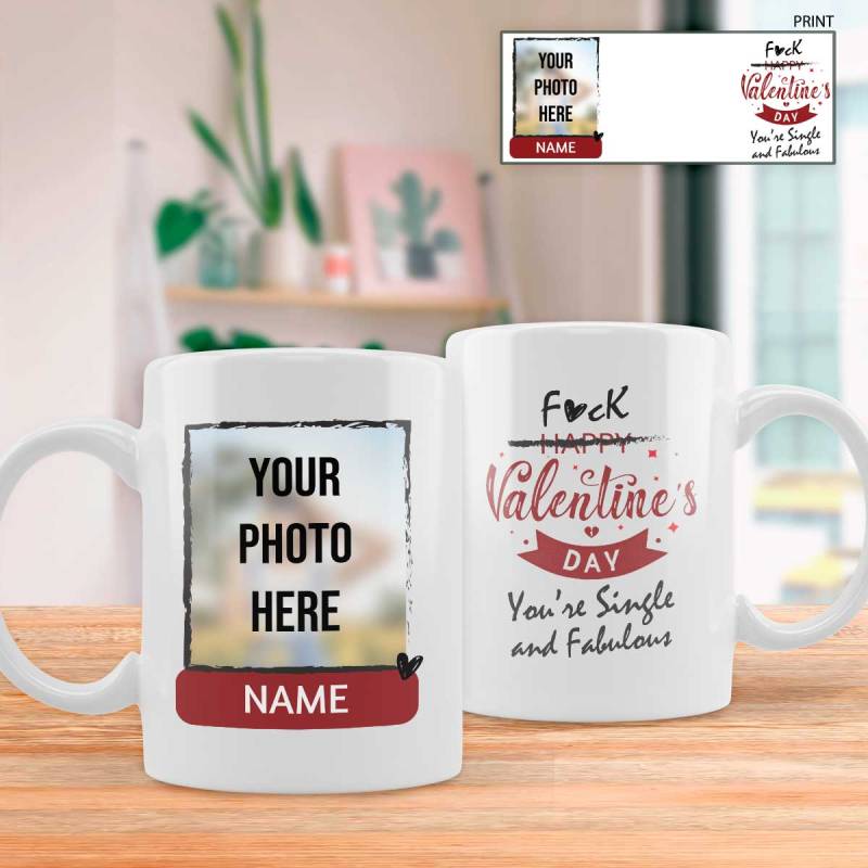 Single And Fabulous - Personalised Mug