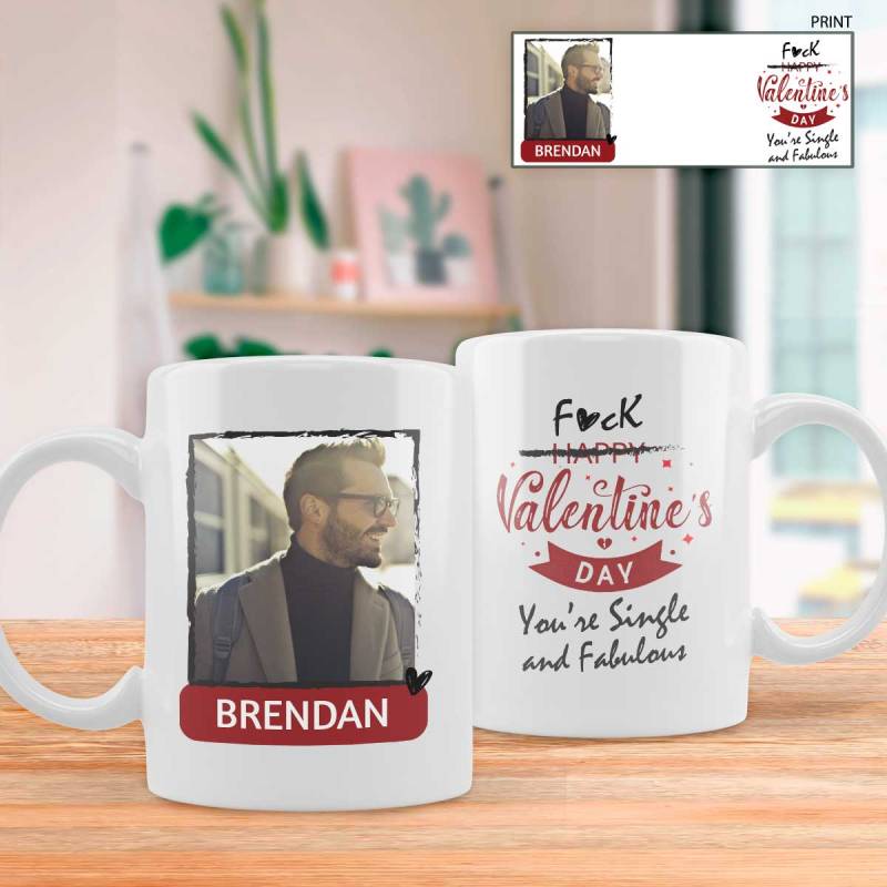 Single And Fabulous - Personalised Mug