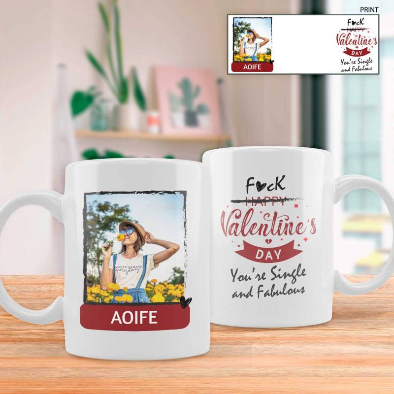 Single And Fabulous - Personalised Mug