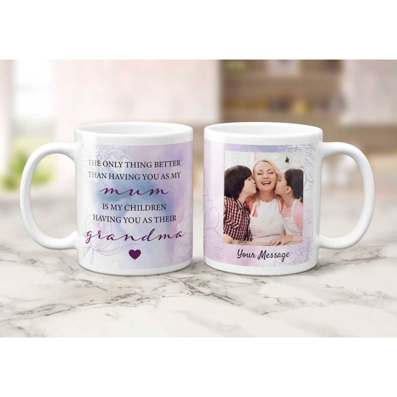 Grandma's Message Any Photo - Personalised Mug