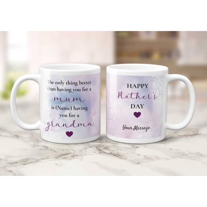 Happy Mother's Day Grandma Any Name - Personalised Mug