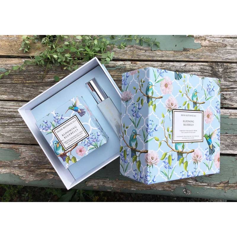 Blooming Bluebells Candle and Perfume Set from Irish Botanicals