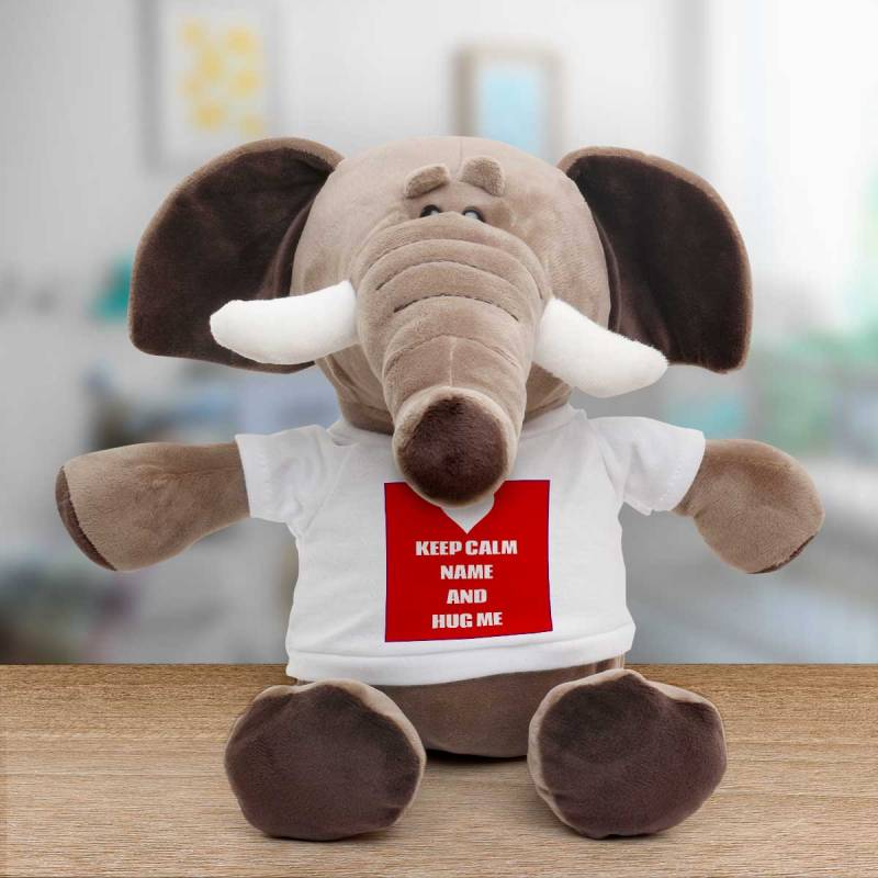 Keep Calm And Hug Me Any Name - Personalised Animal