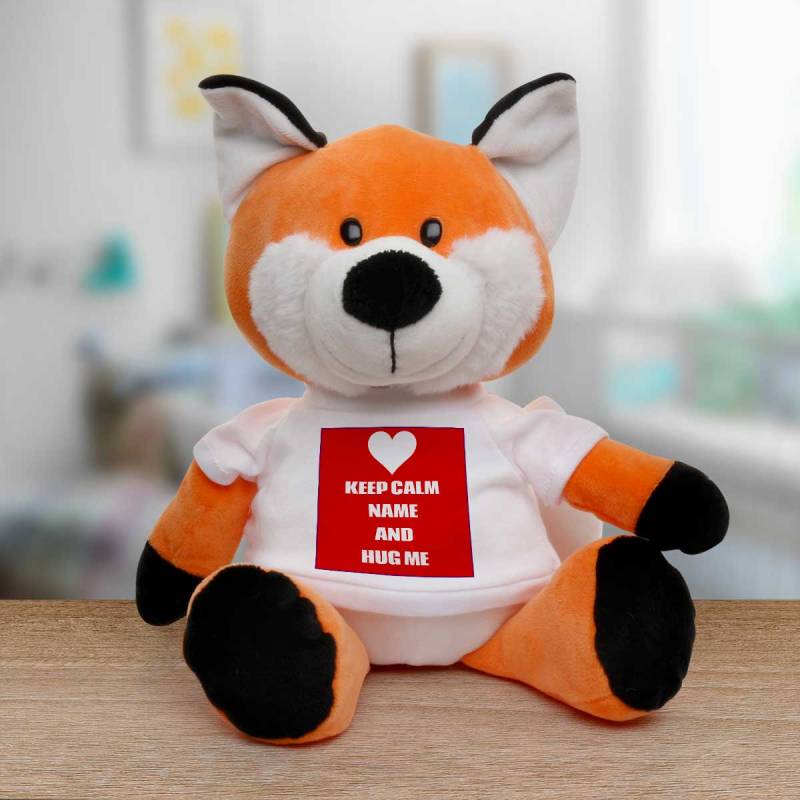 Keep Calm And Hug Me Any Name - Personalised Animal