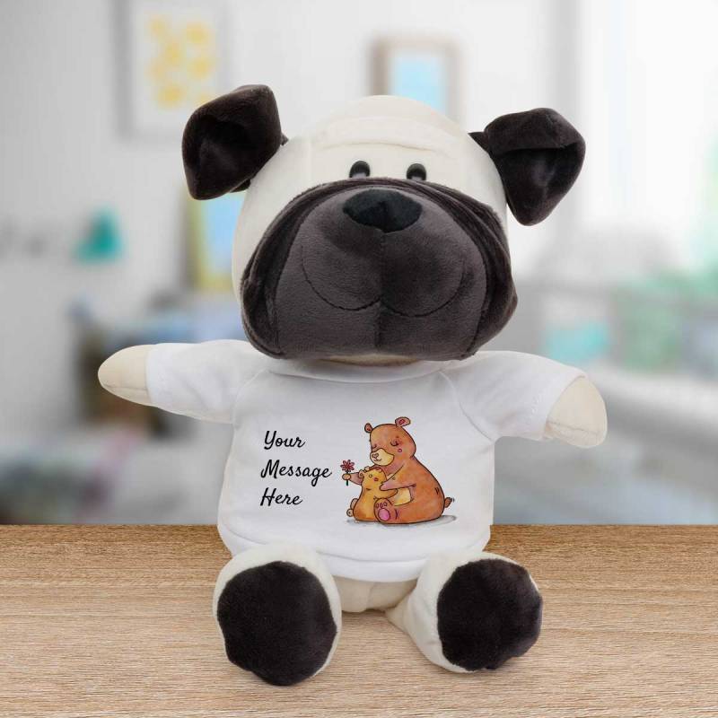 Bear Cuddles Any Message - Personalised Animal