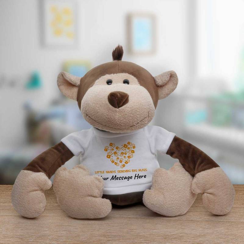 Little Hands Sending Big Hugs Any Message - Personalised Animal