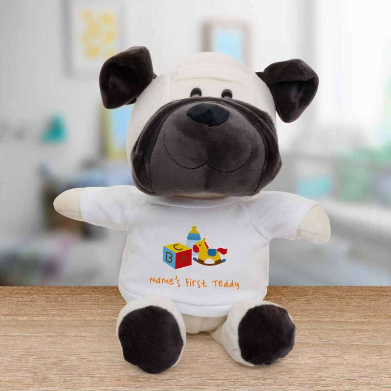 Name's First Teddy - Personalised Animal