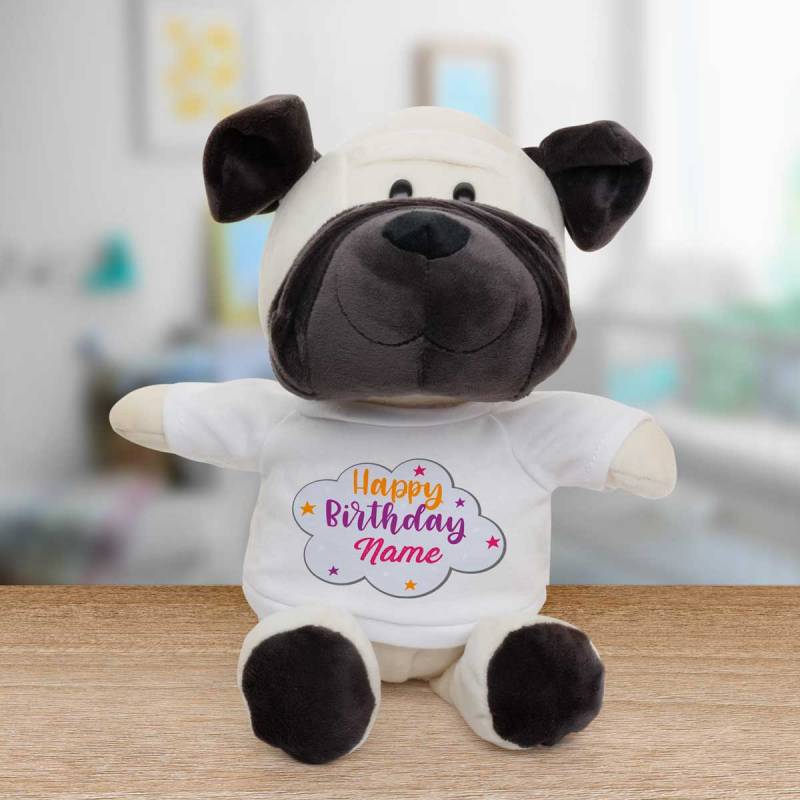 Happy Birthday Stars Any Name - Personalised Animal