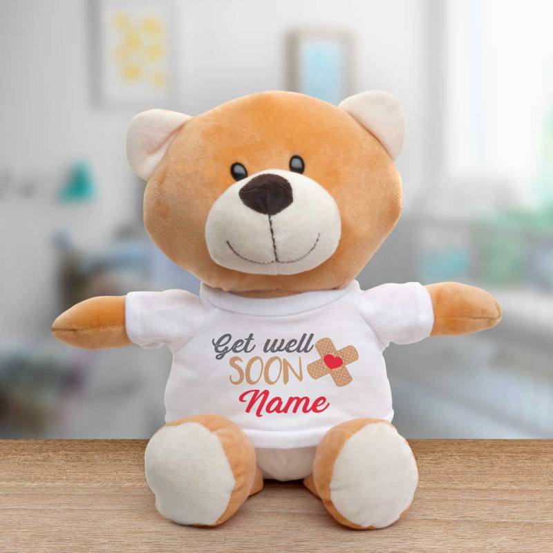 Get Well Soon Any Name - Personalised Animal