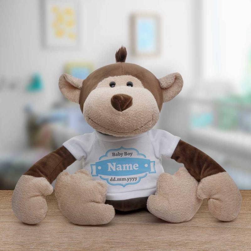 Baby Any Name And Date - Personalised Animal