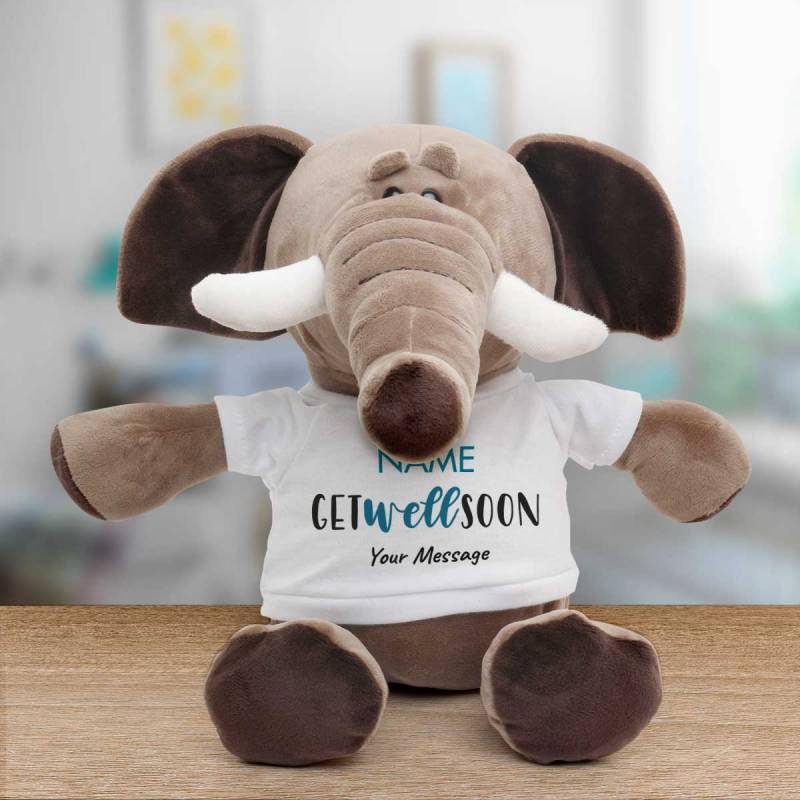 Get Well Soon Any Name - Personalised Animal