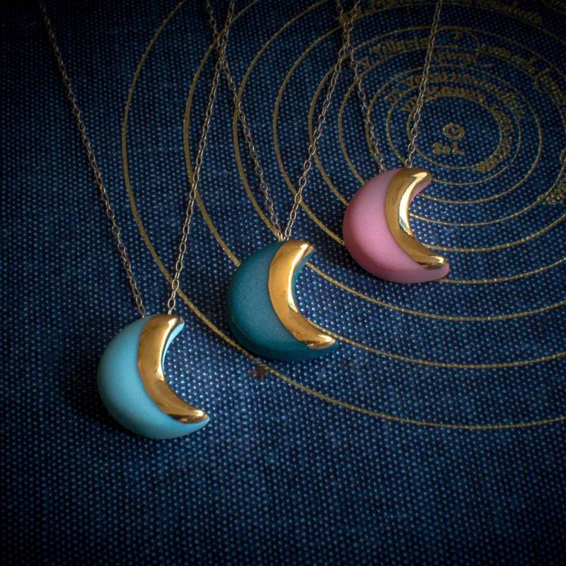 Crescent Moon Necklace from Danu