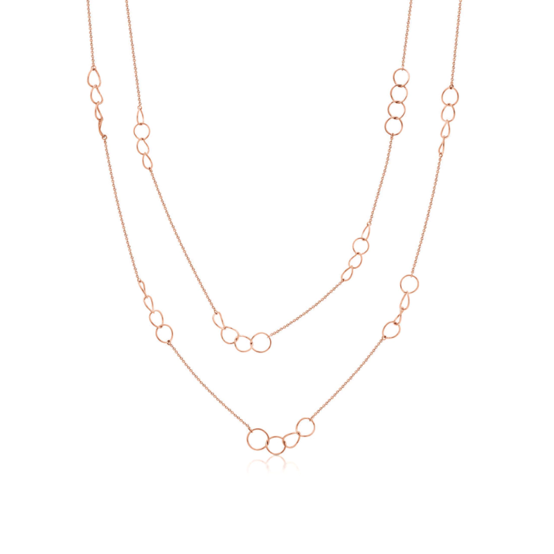 Romi Rose Gold Circle Necklace