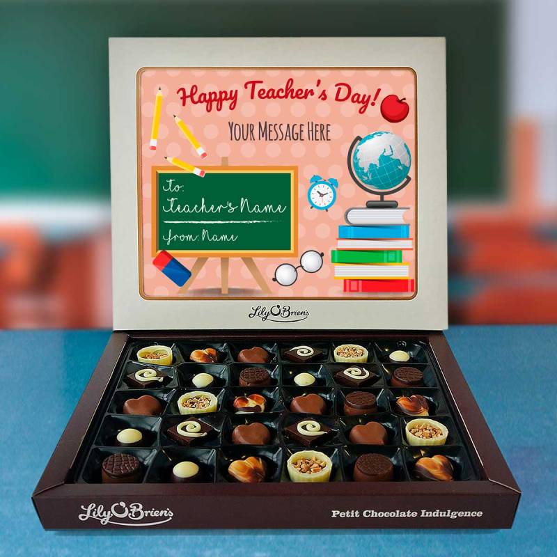 Happy Teacher'S Day Any Message - Personalised Chocolate Box 290g