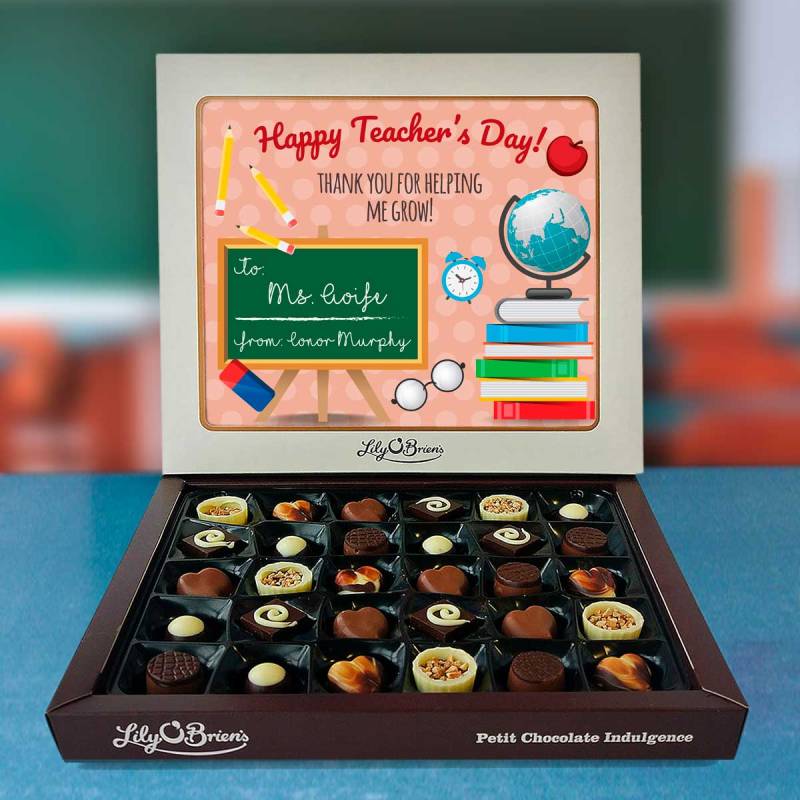 Happy Teacher'S Day Any Message - Personalised Chocolate Box 290g