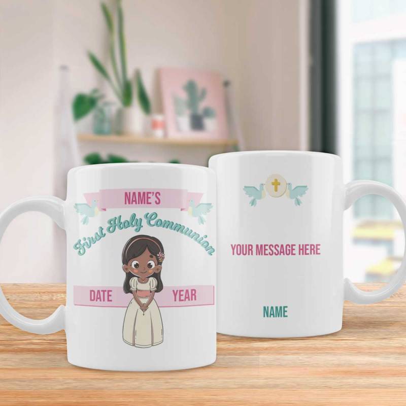 Name's First Holy Communion Girl - Personalised Mug