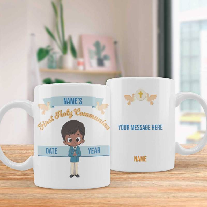 Name's First Holy Communion Boy - Personalised Mug