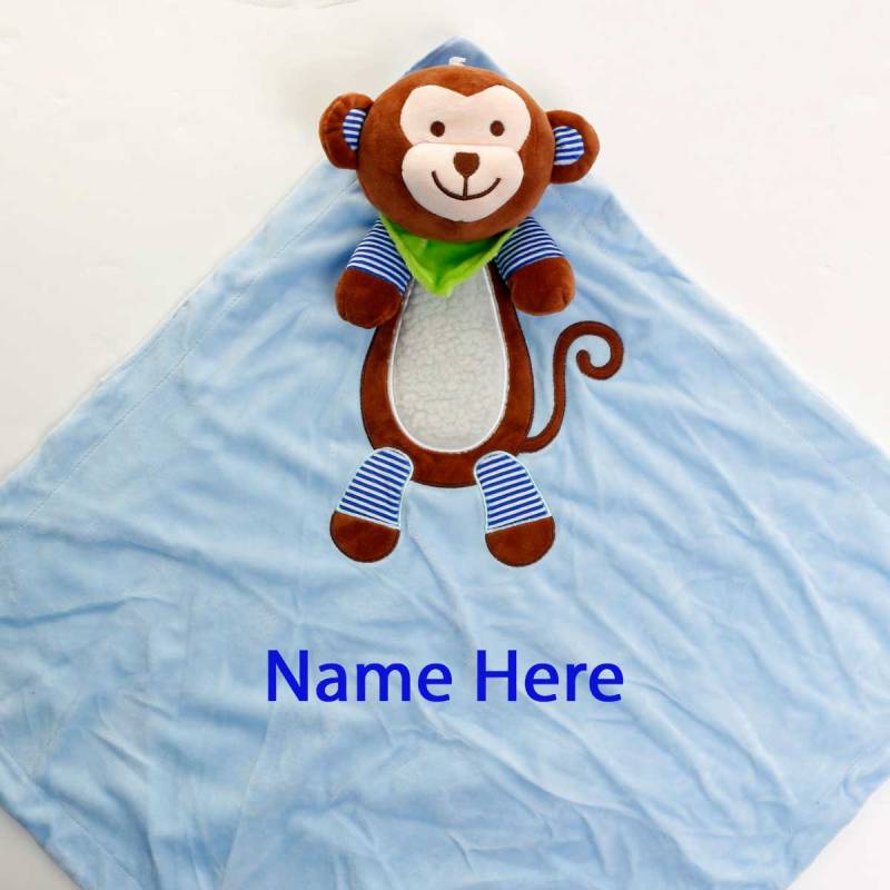 Large Monkey Comforter - Personalised