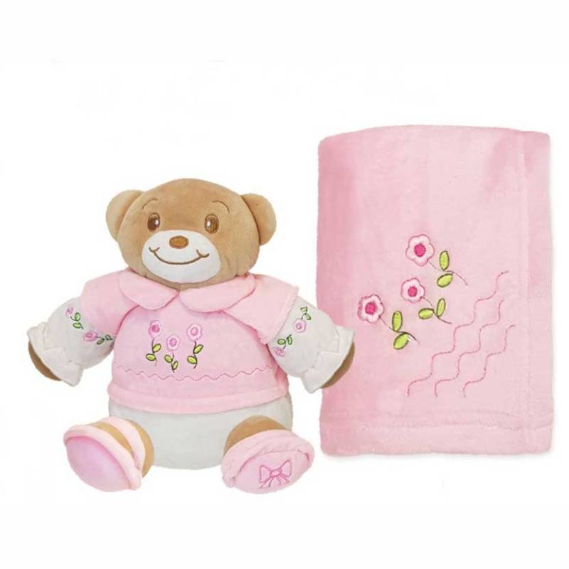 Plush Bear with Matching Blanket - Personalised