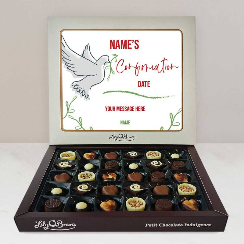 Name's Confirmation Dove - Personalised Chocolate Box 290g