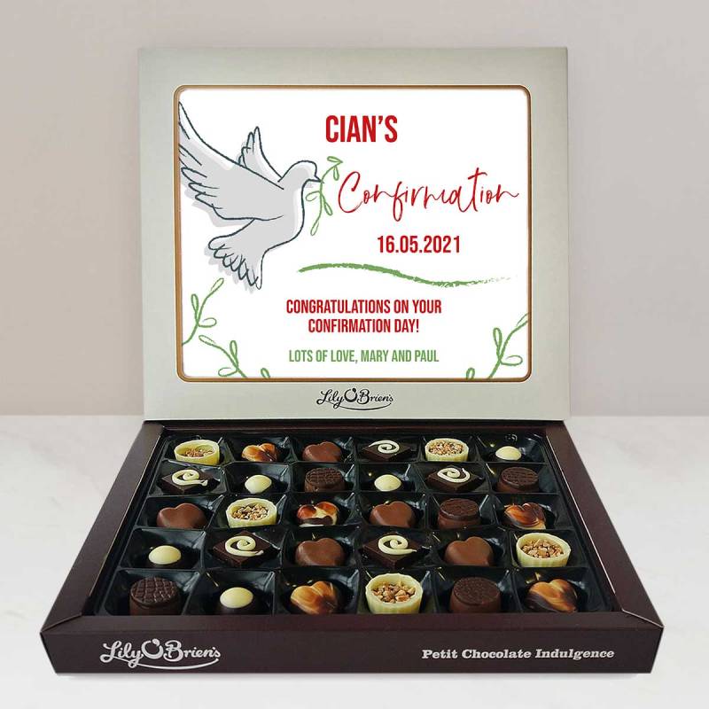 Name's Confirmation Dove - Personalised Chocolate Box 290g