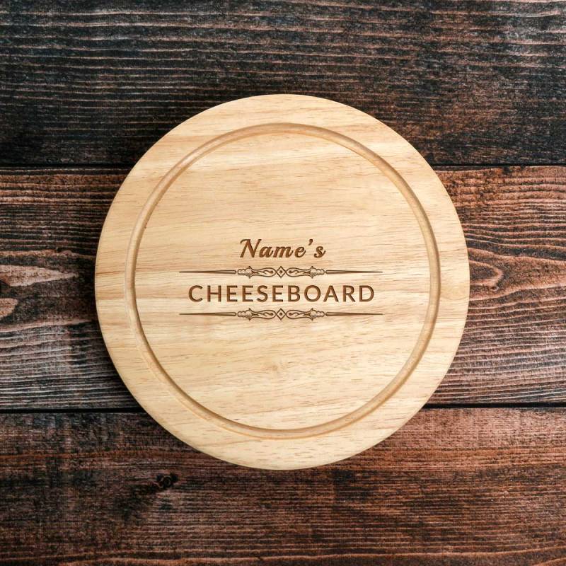 Any Name Engraved Circular Cheeseboard