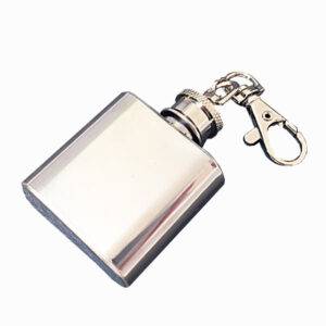 Dram Flask Keyring - Engraved