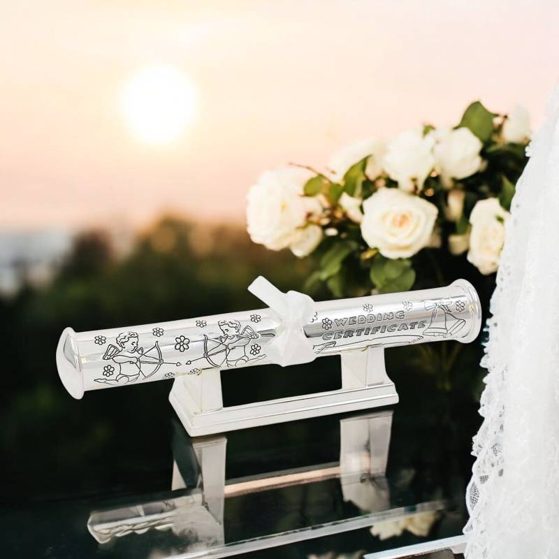 Wedding Certificate Holder - Engraved With Your Message