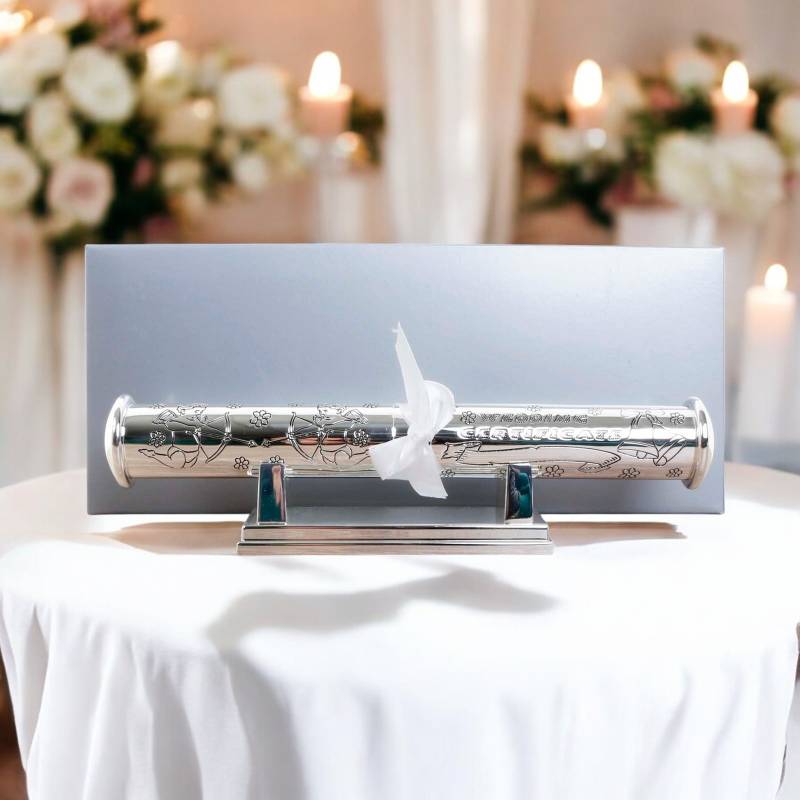 Wedding Certificate Holder - Engraved With Your Message