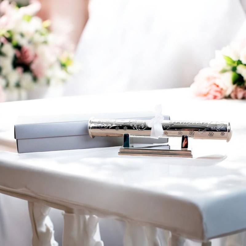 Wedding Certificate Holder - Engraved With Your Message