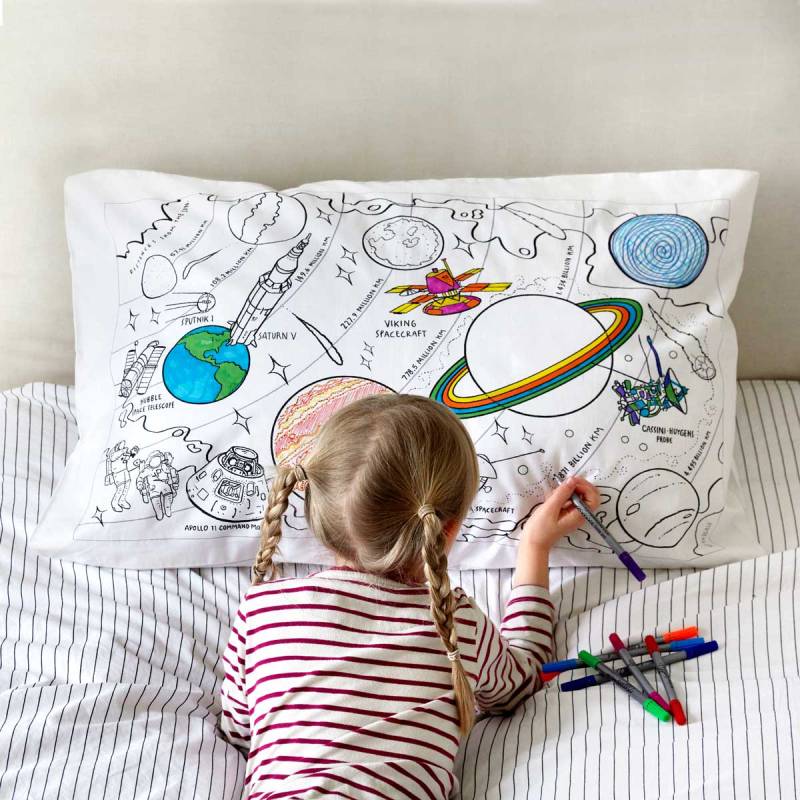 Space Explorer Pillowcase From Eat Sleep Doodle