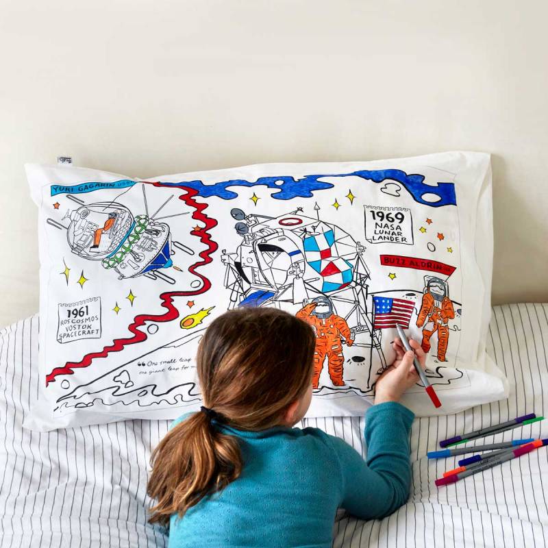 Space Explorer Pillowcase From Eat Sleep Doodle