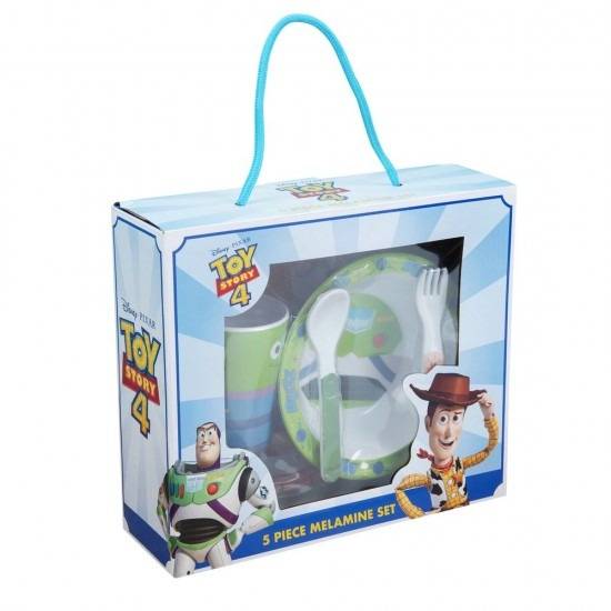 Disney Toy Story 4 - Five Piece Melamine Breakfast Set