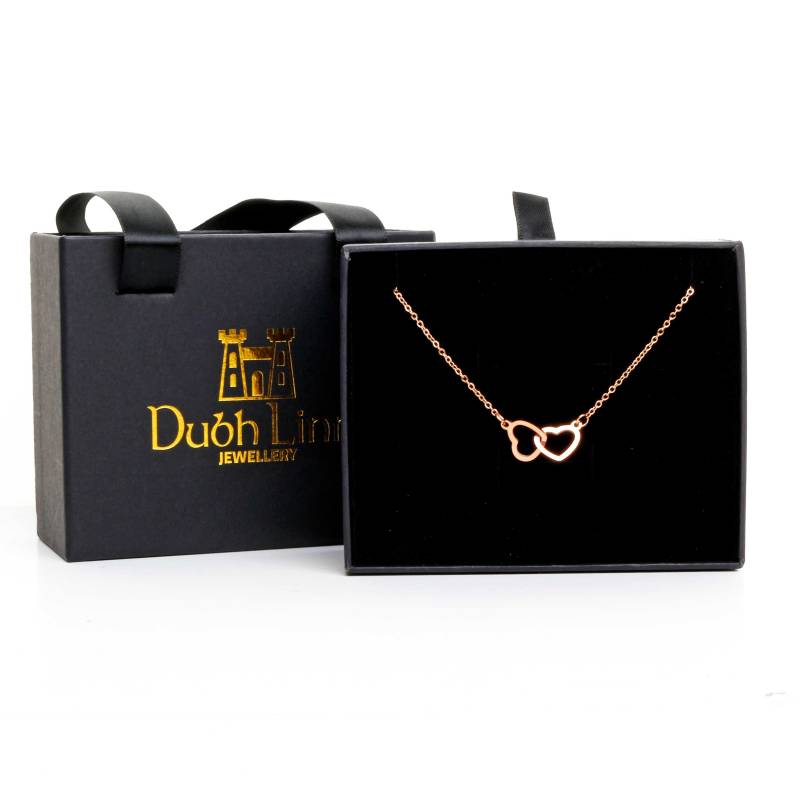 Double Petite Heart Necklace from Dubh Linn