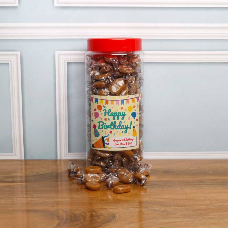 Happy Birthday Personalised Sweets Jar