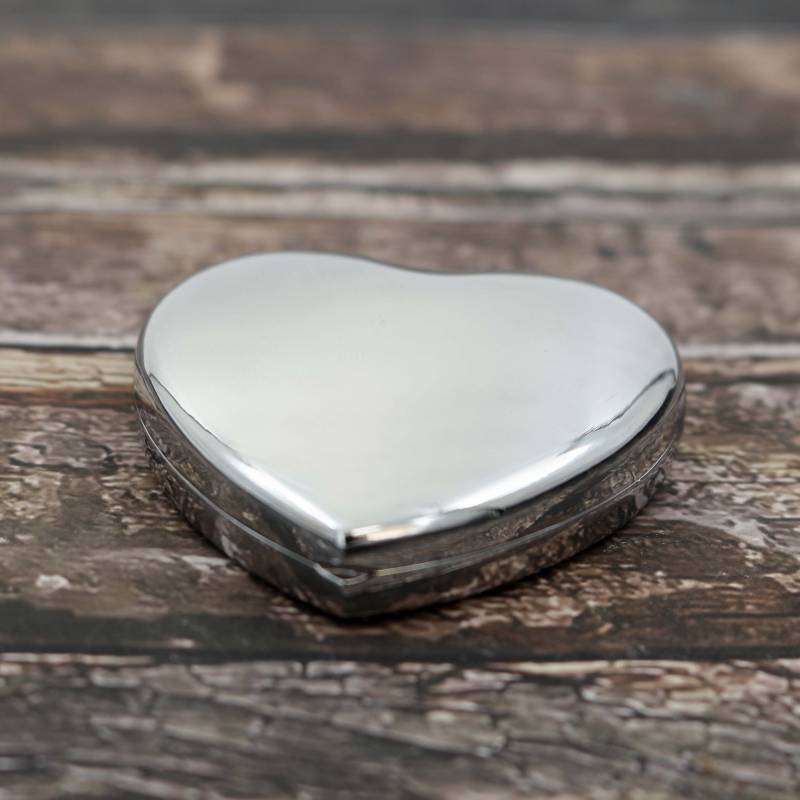 Heart Pocket Mirror - Engraved