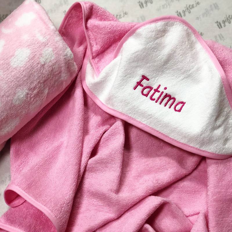 Hooded Towel & Blanket In A Gift Box- Personalised