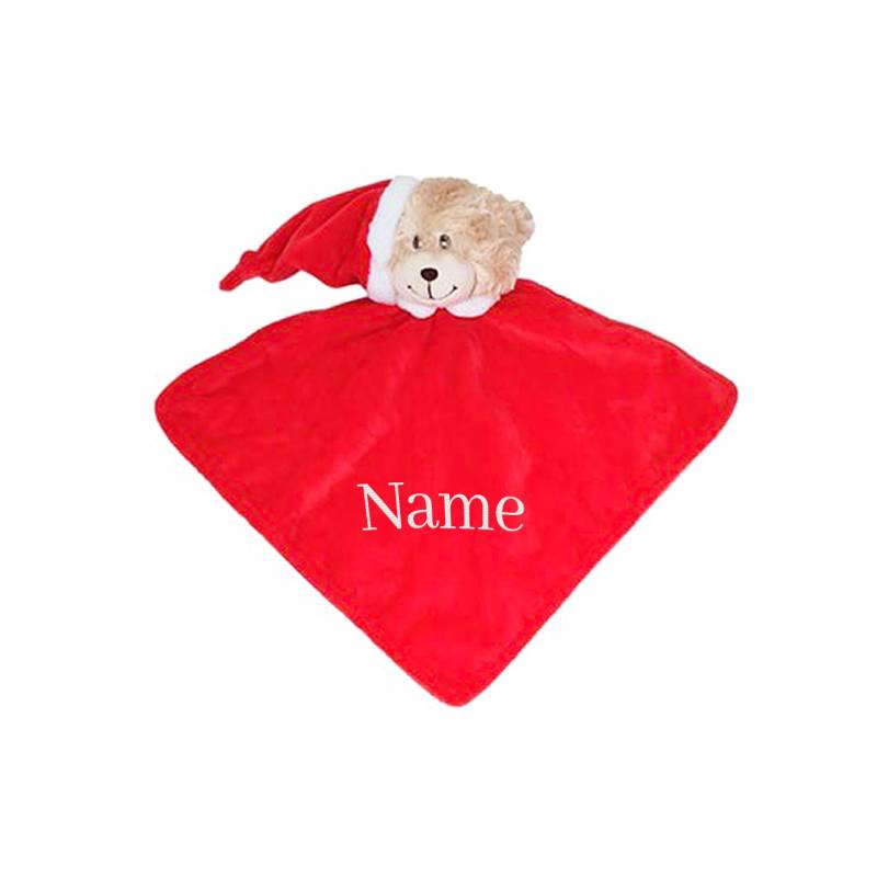 Personalised Christmas Bedtime Bear with Comforter