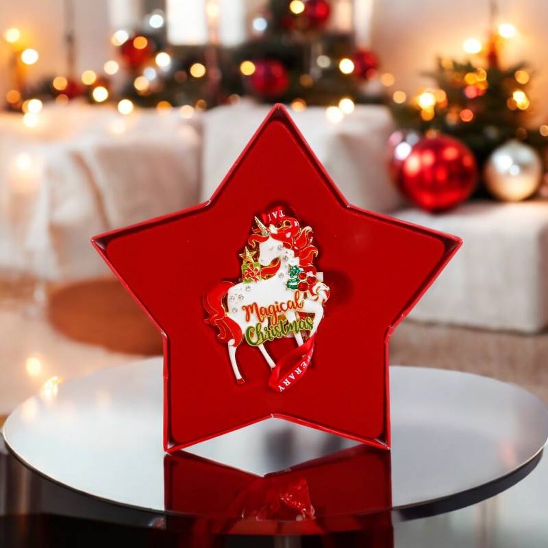 Sparkle Unicorn Christmas Decoration In Gift Box