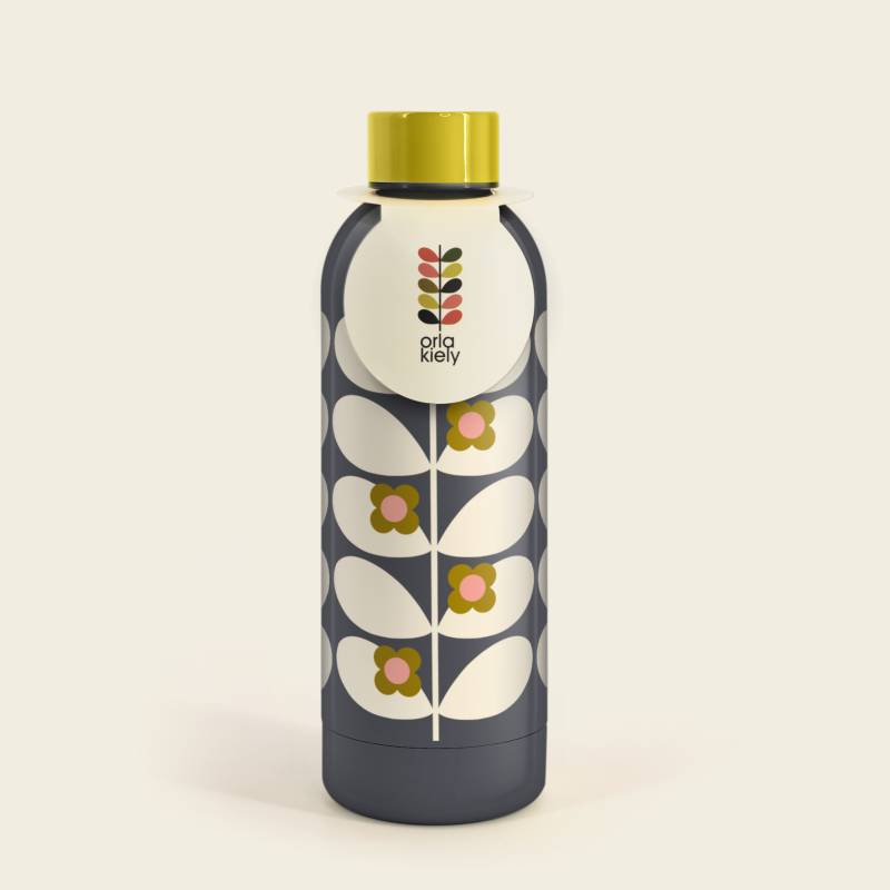 Orla Kiely Metal Water Bottle - Wild Rose Stem