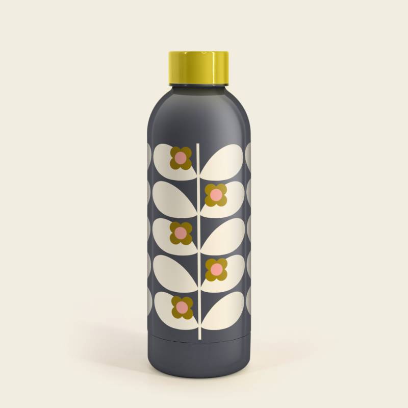 Orla Kiely Metal Water Bottle - Wild Rose Stem