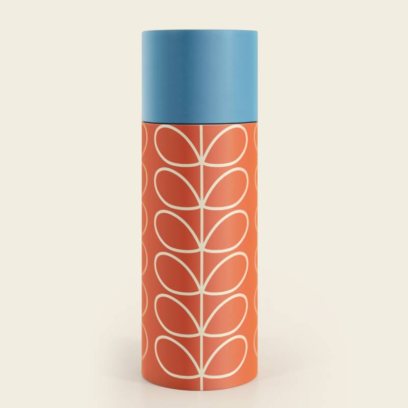 Orla Kiely Metal Water Bottle - Orange Linear Stem