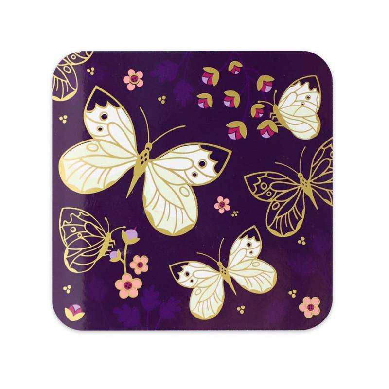 Tipperary Crysta Butterfly Coasters Set of Six