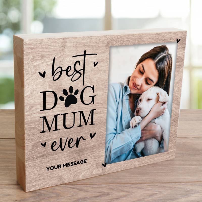 Best Dog Mum - Wooden Photo Blocks