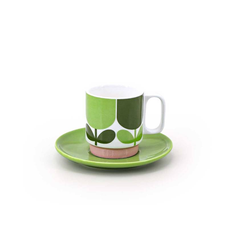 Orla Kiely Set of 2 Espresso & Saucer Set